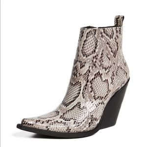 Jeffrey Campbell Snakeskin Booties